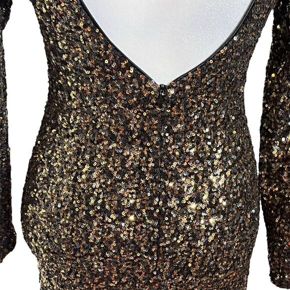 Dress the Population Lola Sequin Mini Dress Women’s Size Small Bodycon - Picture 9 of 12